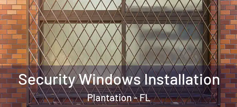  Security Windows Installation Plantation - FL